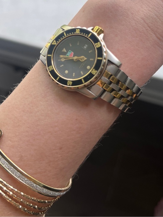 two tone vintage Tag Heuer bracelet watch main image 16